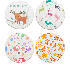 Round Clay Coasters