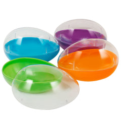 Empty Plastic Easter Eggs - Large Horizontal 5.25" (DZ)
