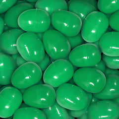 Empty Plastic Easter Eggs - Green 2-1/3" (1000 PACK)
