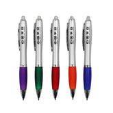 Ballpoint Pen With Coloured Rubber Grip