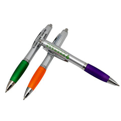 Ballpoint Pen With Coloured Rubber Grip