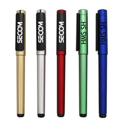 Gel Pen With Plastic Body And Removable Cap