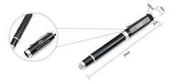 Stainless Steel Pen With Carbon Fibre Design