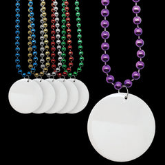 Beads - Blank Medallion 7mm Assortment 33" (DZ)
