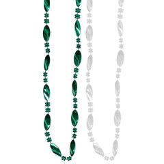 Beads - Green and White Twist Assortment 48" (DZ)