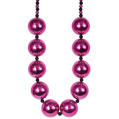 Beads - Jumbo 60mm Pink Balls 46" (EACH)