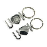 Zinc Alloy "I Love You" Keychain