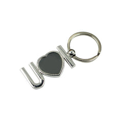 Zinc Alloy "I Love You" Keychain