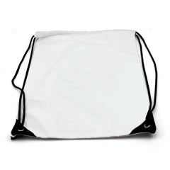 Thin White Canvas Drawstring Bag