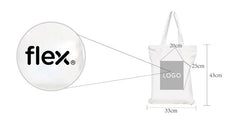 White Canvas Tote Bag With Zip