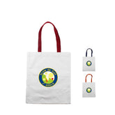Cotton Bag with Colored Handle