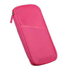 Travel Document Pouch With Internal Mesh Compartments