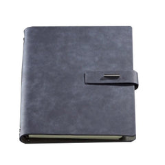 Pu Leather Cover Notebook With Metal Buckle