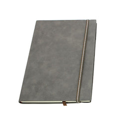 Business Paperback Notebook With Pu Leather Cover And Elastic Band Closure
