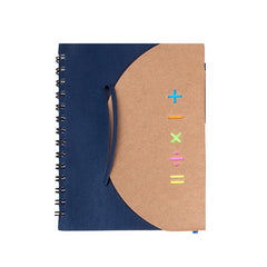 Kraft Paper Notebook Set With Mathematical Symbol Design