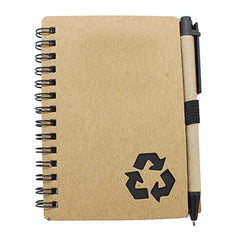 Notebook With Recycling Symbol On Cover