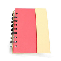 Small Notebook Set With Coloured Cover And Vertical Flap