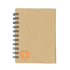 Eco-Friendly Notebook With Curved Flap Closure