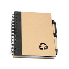 Notebook Set With Recycling Symbol Cutout On Cover
