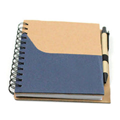 Notebook Set With Coloured Pocket On Kraft Paper Cover