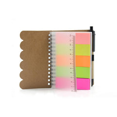 Notebook Set With Scallop Edge Kraft Paper Cover