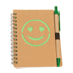 Eco-Friendly Notebook With Smiley Face Design