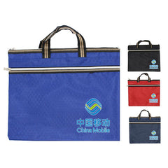Rectangular Hand Carry Tote Bag with Hexagonal Design