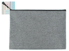 Medium Distressed Fabric Zip Pencil Case