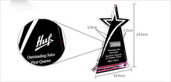 Shooting Star Crystal Trophy