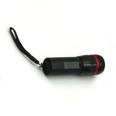Torch Light With Focusing Beam And Red Ring On Head