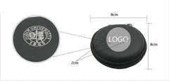 Mini Round Zippered Hard Shell Case