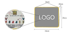Mousepad with Coloured Stitched Edges