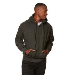 ADULT RIBBED CUFFS ZIPPER HOODIE COMFORT UNISEX 102