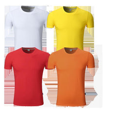 Short-Sleeved Round Neck T-Shirt Made With Silk And Cotton