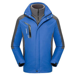 Zippered Long-Sleeved Waterproof Jacket With Removable Lining