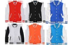 Terry Cloth Baseball Jacket