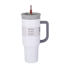 Colorful Thermos Cup w/ Straw and Handle (Deliver In 4-6 weeks)