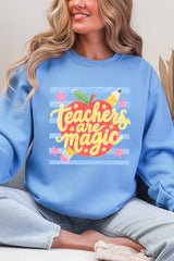 Teachers Are Magic Sketch Heavy Blend Crew Sweatshirt
