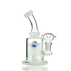 6" Slime Color Water Pipe with Mushroom Shower and 14mm Male Bowl
