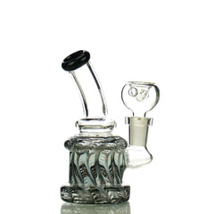 4.5” Fancy Mini Bong with Rod Color and 14mm Male Bowl