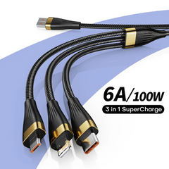 3 In 1 USB Fast Charging Cable
