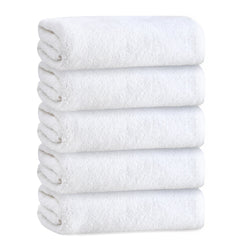 Plush Cotton Bath Towel - White