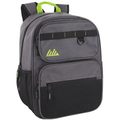 17-Inch Bulk Rugged Multi-Pocket Backpack - Boys