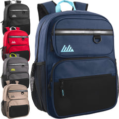17-Inch Bulk Rugged Multi-Pocket Backpack - Boys
