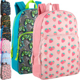 17-inch Bulk Children's Printed Backpack - Assorted Prints