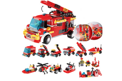 Fire Department Themed Building Blocks Toy