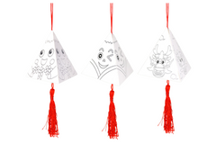 DIY Rice Dumpling Colouring Paper Hanging Decor