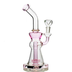 10" Conical Bong with Color Metric Shower 14mm Male Bowl Included
