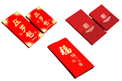 Chinese New Year Premium Vertical Red Packets (30pcs)