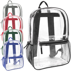 17-Inch Bulk Classic Clear Backpack